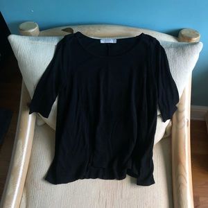Black Swing Tunic Top
